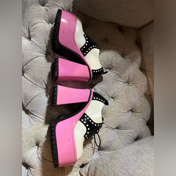 SOLD Sugar Thrillz Brainy bookworm platform Oxford shoes dolls kill cute sassy - Picture 5 of 6